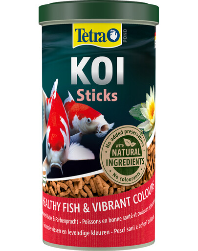 TETRA Pond KOI Sticks - Nourriture pour renforcer les couleurs des carpes koi - 1 L