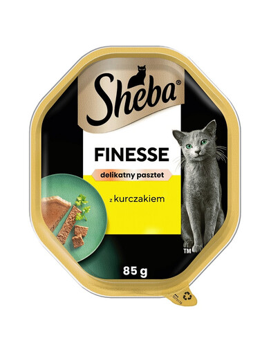 SHEBA Finesse 85 g barquette en pâté de poulet