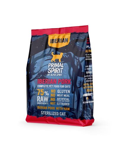 PRIMAL SPIRIT Iberian Pork Croquettes de porc ibérique et jambon pour chat stérilisés 1kg