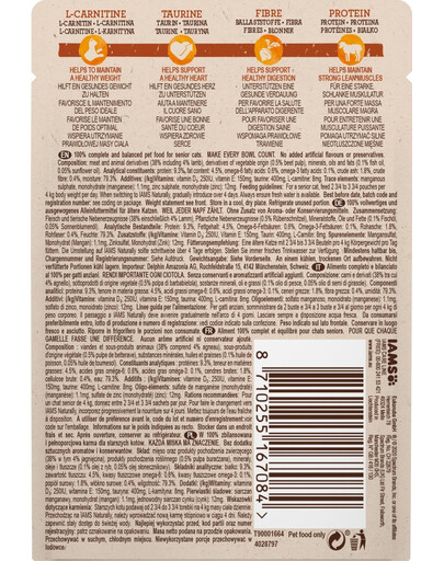 IAMS Naturally Sachet pour chats âgés au agneau de Nouvelle Zélande en sauce