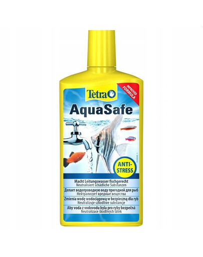 TETRA AquaSafe - transforme instantanément l'eau du robinet en eau d'aquarium - 500 ML