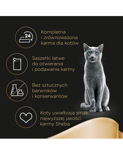 SHEBA Selection in Sauce Soczyste Smaki saszetka 4 x 85g