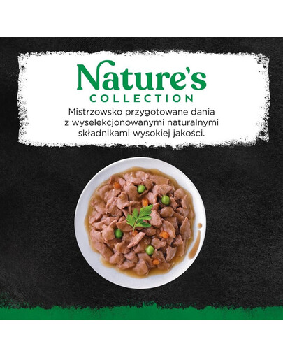 SHEBA Nature's Collection Mix Smaków w sosie tacka 8x85g kurczakiem z papryką i łosoś z groszkiem