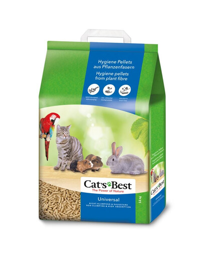 JRS Cat'S best universal - 20 L (11 kg) - litière fabriqué à partir de microfibres de bois de pin et d'épicéa