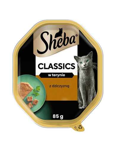 SHEBA Classics 22x85 g en terrine avec du chevreuil