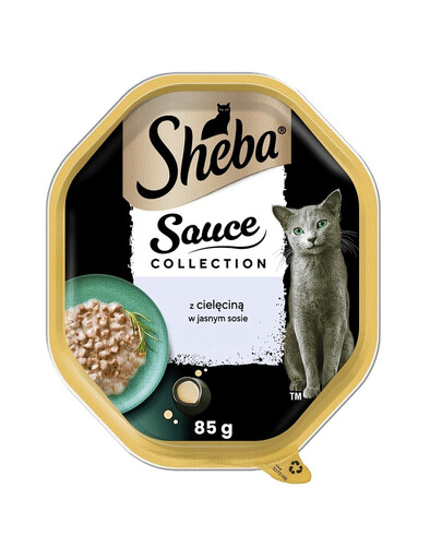 SHEBA Sauce Collection 22x85 g en morceaux en sauce avec du veau