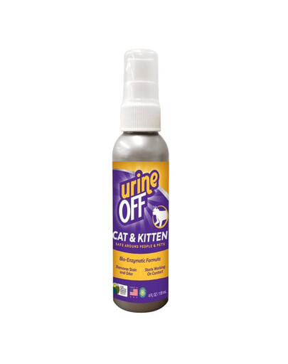URINE OFF Détachant et désodorisant pour chats spray 118 ml