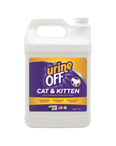 URINE OFF Chats et chatons Rafraîchisseur d'urine et détachant 3,78 l