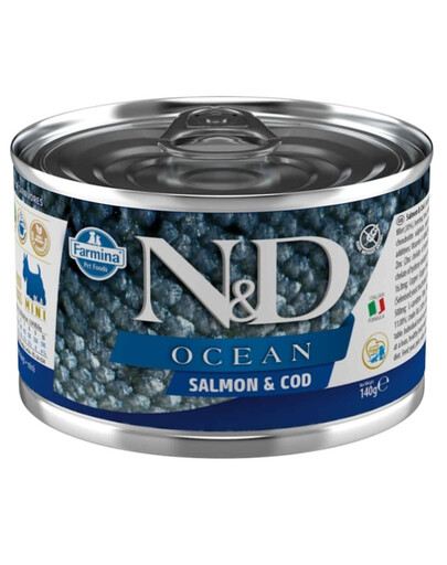 FARMINA N&D Ocean Dog Salmon, codfish - saumon & cabillaud - 140 g