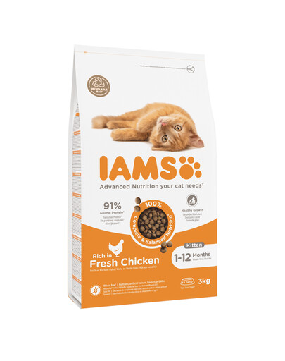 IAMS for Vitality Chaton avec poulet frais 3 kg