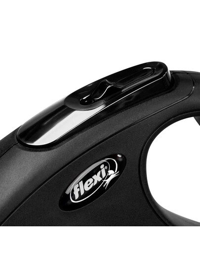 FLEXI Laisse New Classic Cordon S 8m Noir