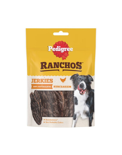 PEDIGREE Ranchos Jerkies avec du poulet 180g
