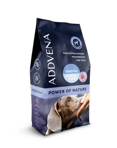ADDVENA Power of Nature Sensitive Medium&large 10 kg Agneau pour les chiens sensibles de moyenne et grande race