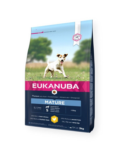 EUKANUBA Senior Petites Races Chicken Riche en poulet frais 3 kg