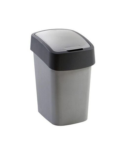 CURVER Poubelle "FLIP BIN" 25 l argenté/graphite