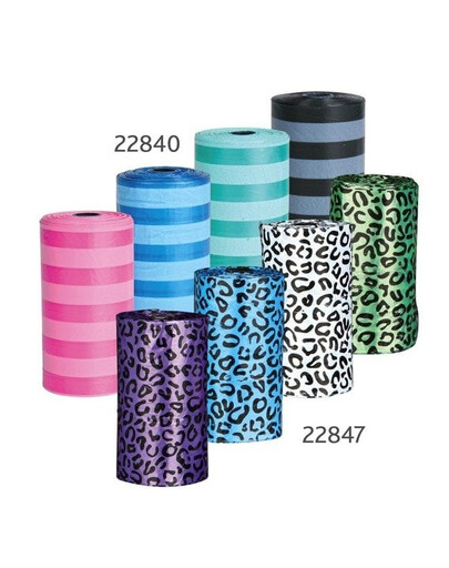 TRIXIE Sacs ramasse-crottes de chien 4 rouleaux de 20 sacs