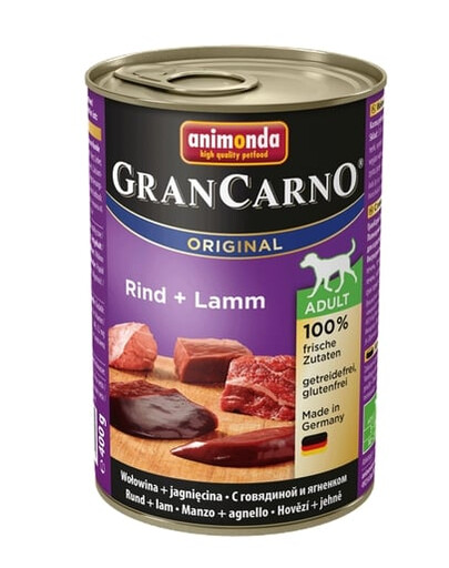 ANIMONDA Grancarno Chien Adulte boeuf et agneau 800 g