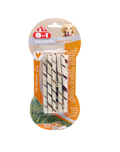 8IN1 Delights Twisted Sticks XS Doigts de poulet roulés 10 pièces