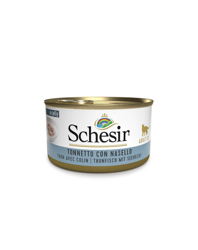 SCHESIR Thon et colin en gelée 85 g
