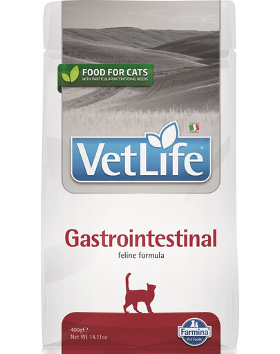 FARMINA Vet life gastro-intestinal cat - 400g - nourriture sèche pour les chats ayant des problèmes intestinaux