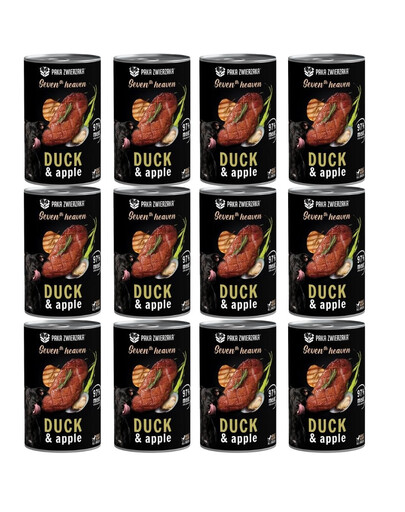 PAKA ZWIERZAKA Seventh Heaven 12x400 g - Canard aux pommes