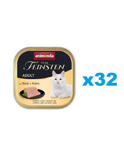 ANIMONDA Vom Feinstein Adult bœuf et poulet 32x100 g