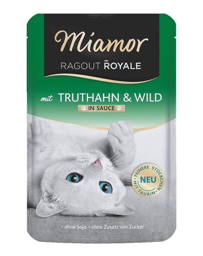 MIAMOR RAGOUT ROYALE Dinde et venaison en sauce 100 g