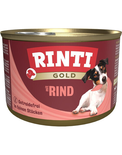 RINTI Gold Beef Mini Viande bovine pour petites races 185 g