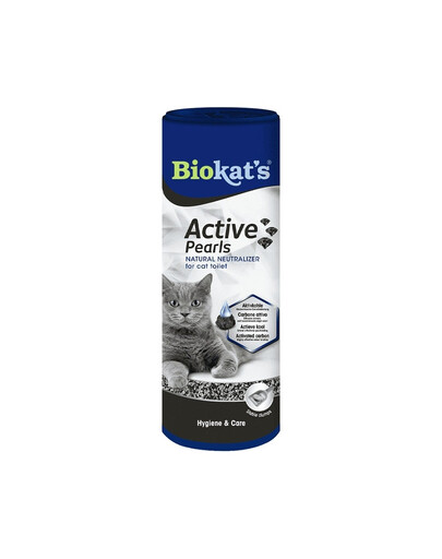 BIOKAT'S Active Pearls 700 ML - neutralisateur d'odeurs pour litière au charbon actif