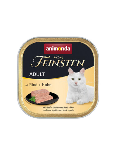 ANIMONDA Vom Feinsten Chat adulte bœuf et poulet 100 g