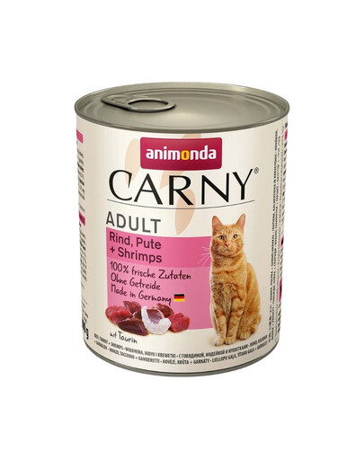 ANIMONDA Carny Adult Boeuf, Dinde & Crevettes 800 g