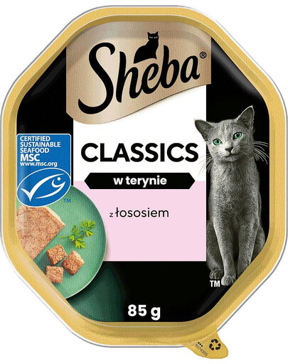 SHEBA Classics 85gx22 Pâté avec du saumon