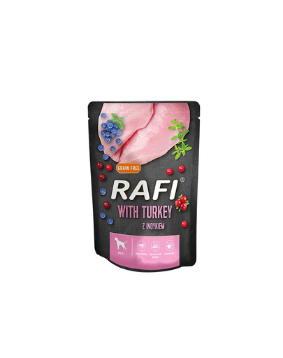 DOLINA NOTECI Rafi - pâtée pour chiens adultes de toutes races avec de la dinde - 300 g