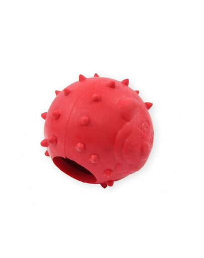 PET NOVA Dog Lifestyle Balle de jeu à gâteries 6,5cm, rouge, goût menthe
