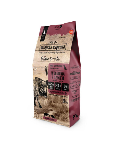 WIEJSKA ZAGRODA Les saveurs de la forêt Bœuf croustillant au sanglier L 20 kg