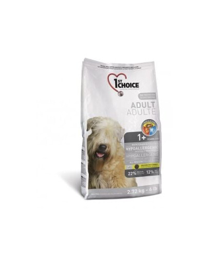 1 ST CHOICE Dog Hypoallergenic Duck Croquettes hypoallergéniques au canard pour chiens adultes 12kg