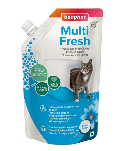 BEAPHAR Multi Fresh Désodorisant pour bacs à litière 400 g