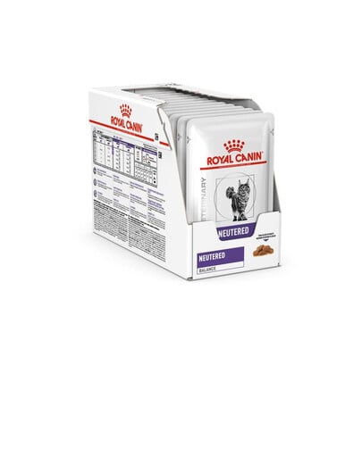ROYAL CANIN VHN Cat Neutered Balance 48x85g nourriture humide pour chats adultes ayant tendance au surpoids, de la stérilisation jusqu'à l'âge de 7 ans