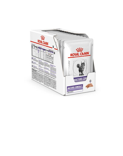 ROYAL CANIN VHN Cat Mature Consult Balance Loaf 24x85g nourriture humide pour les chats âgés de plus de 7 ans