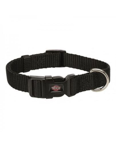 TRIXIE Premium Collier, XS-S:  22-35 cm / 15 mm noir