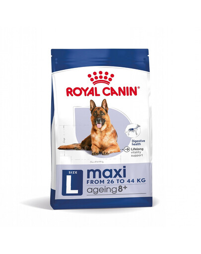 ROYAL CANIN Maxi ageing croquettes pour chiens adultes de plus de 8 ans, grandes races 8+3 kg