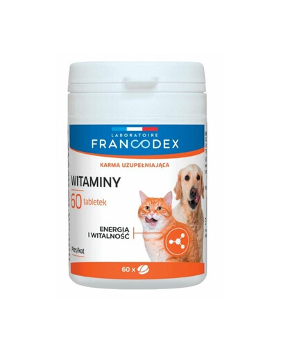 FRANCODEX Vitamines pour chiens et chats 60 comprimés