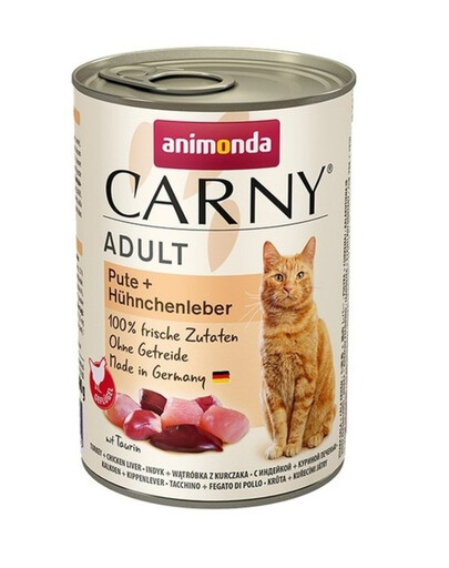 ANIMONDA Carny Adult Foie de dinde et de poulet 400g