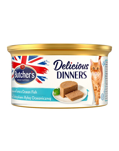 BUTCHER'S Classic Delicious Dinners- mousse de thon et de poissons de mer - 85 g