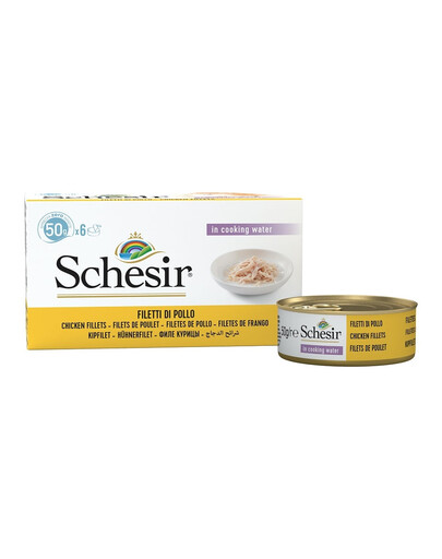 SCHESIR Filets de poulet avec riz  50G X6