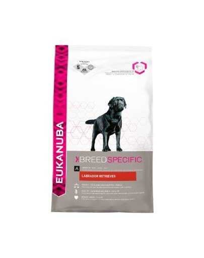 EUKANUBA Adult Breed Specific Labrador Retriever Chicken - croquettes de poulet qui répondent aux besoins nutritionnels des chiens Labrador adultes - 12 kg