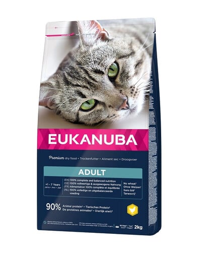 EUKANUBA Cat Adult All Breeds Top Condition - Poulet & Foie pour Chat Adulte Toutes Races Top Condition - 2 kg