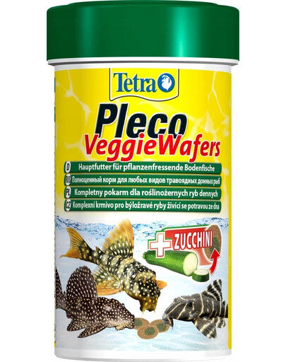 TETRA Pleco Wafers - nourriture pour les poissons herbivores de fond - 250 ML
