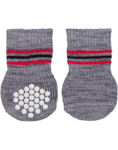 TRIXIE Chaussettes pour chien antidérapantes 2 pcs. m–l
