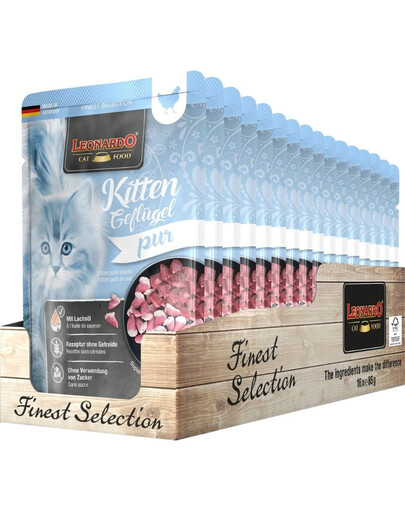 LEONARDO Finest Selection Kitten Volaille 16 x 85 g